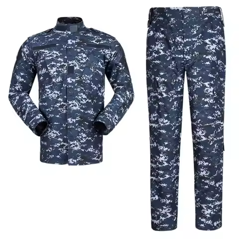 Military Uniform Navy Blue Camouflage Suits Outdoor Tactical Uniform Airsoft Clothing Military Tacti