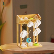 [LzdyyhacMY] Wooden Bottle Drying Stand 37x27x16cm, Easy to Assemble, for Storing Items in The Kitch