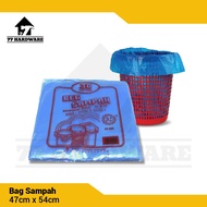Bag Sampah 47cm x 54cm Blue Disposable Plastic Garbage Bag / Trash Bag 30pcs