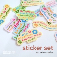 Islamic quote sticker set | Islamic sticker die cut