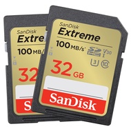 เมมโมรี่การ์ด SanDisk Extreme SDHC 32GB 100MB/s SDHC-I V30 U3 Class 10 by Fotofile