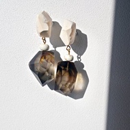 Frames volume 耳環 / 水晶 / 落葉 M 醫療鋼耳環 夾式耳環 耳夾