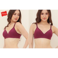 Bra Wireless Full Cup Thin Foam Bra HANES size XS to/d XL (bra 32B to/d 40D) BIG Size Underwear Wire