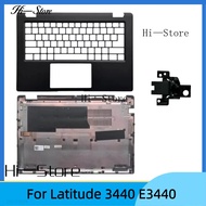 New For Latitude 3440 E3440 Laptop Upper Case Palmrest Cover 0R2DCD/Bottom Base Cover Lower Case 0WX