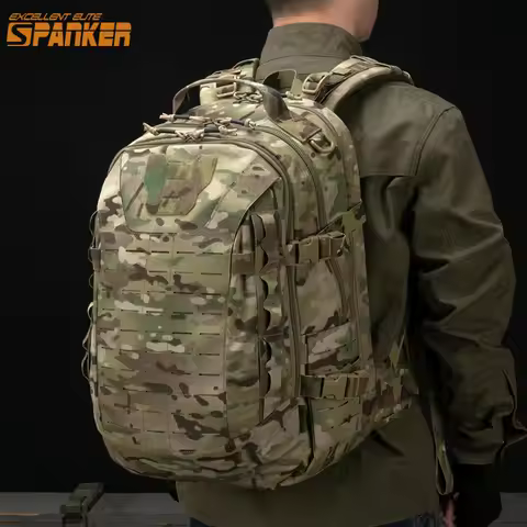 Tactical Backpack 44L MOLLE Outdoor EDC Hiking Backpack Camping Travel Bag Men's Hunting Bags with W