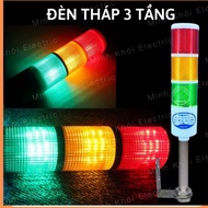 3-Level Tower Light with Buzzer and Without Buzzer, High-Quality Industrial Warning Signal Tower Lig