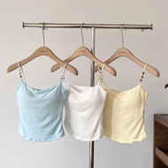 Hot Girl Sexy Halter Neck Sleeveless Female Blue Vest Tube Top