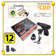 Jld Tools Bor Baterai Murah Mesin Bor Cordless 12 Volt 1 Baterai J12-S