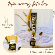 Gift Mini Foto Box 10 Foto Custom / Kado Wisuda / Kado untuk Cewek Cowok Ultah / Annivesary