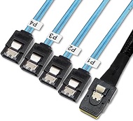 Sonilco Premium Mini SAS 36P SFF-8087 to 7Pin 4 SATA Cable High Speed Data Transfer Digital Cord 3.2