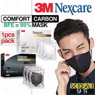 3M NEXCARE Comfort 1/3/5PCS Activated Carbon Odor Filter Earloop FASHION FACE MASK SURGICAL MASK CAL