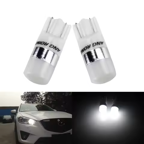 YANYI 2x Car T10 LED W5W 194 168 Wedge Bulbs 2 SMD 2835 LED Light Side Indicator Number Plate Light 