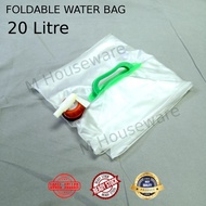 Beg Air Boleh Lipat 20L Beg Air Camping Foldable Water Bag Outdoor Water Container Water Tank Water 