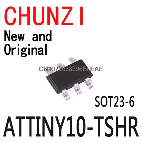 5PCS New and Original SOT23-6 ATTINY10 DIYGBA T10E SOT SMD 10-TSHR ATTINY10-TSHR