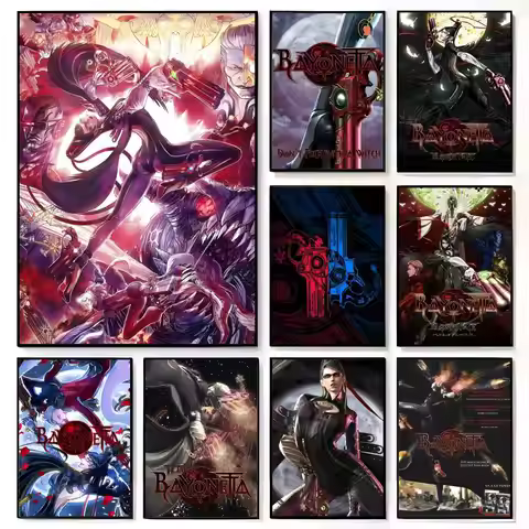 Bayonetta 3 Classic Poster American Film Mural Home Childrens Room Wall Decor Print