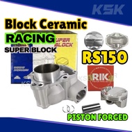ESPADA RACING CERAMIC BLOCK RS150 RSX FORGED PISTON 63MM SUPERBLOCK ESPADA RS 150 SPEC 63 BLOK CERAM