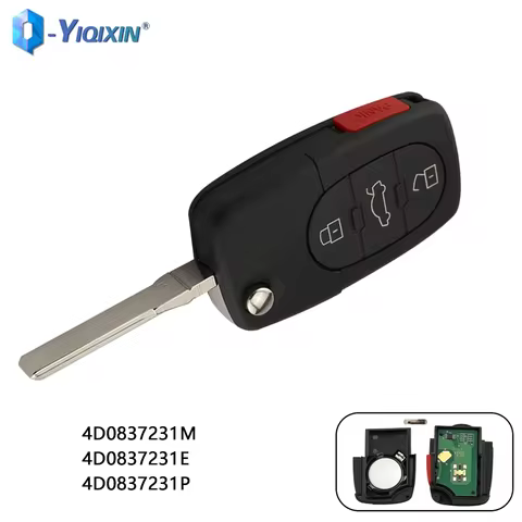 Remote Car Key For Audi A3 A2 A4 A6 A8 TT Allroad C6 RS4 RS6 1994-2006 Key Shell ID48 315Mhz 4D08372