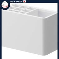 Yamazaki Film Hook Toothbrush Stand, White, Approx. W12 x D6.5 x H8cm, MIST Toothbrush Storage, 5959