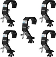 5 Packs Truss Clamp Stage Lights Hook Fits Pipe OD 1.18-2"(30-51mm), Max.Load 132lb, Aluminum Alloy