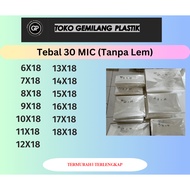(30MIC) OPP Glass Plastic WITHOUT GLUE Custom/ HEIGHT X18 6x18/ 7x18/ 8x18/ 9x18/ 10x18/ 11x18/ 12x1