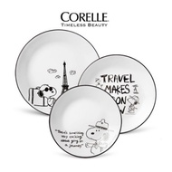 [CORELLE] SNOOPY & CHARLIE Edition Round Plate 3p Set / Dinnerware / Tableware