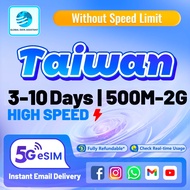 【2025 Hot Pick🔥】Taiwan eSIM 3-10Days 500MB-2GB/D⚡5G📧INSTANT｜Chunghwa SIM Card