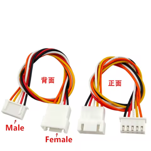 5Pcs JST 1.25mm PH2.0 XH2.54 Extension Line 2/3/4/5/6/Pin PH 2.0mm XH2.54MM Male To Female Connector