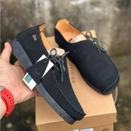 (FREE GIFTS 🎁) CLARKS LUGGER (16) Genuine Black Suede Leather SHOES S1710001 KASUT PEJABAT KULIT LEL