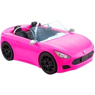 (READY STOCK) Barbie Convertible 2-Seater Vehicle, Pink Car with Rolling Wheels & Realistic Details