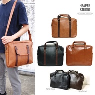 HEAPER KEITH กระเป๋าโน้ตบุ้ค 14-15.6 นิ้ว Laptop Unisex PU Leather เพิ่มสีใหม่ สายยาวถอดได้