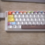 Pokemon Keycap Cherry Profile 125 Keys PBT Wooting EZ63 Mad68 Aula F75 Mechanical Metal Feeling Keyc