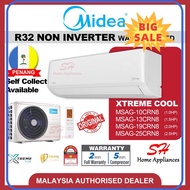 ⭐ [100% ORIGINAL] ⭐ Midea R32 Air-conditioner Xtreme Cool MSAG Non-inverter AIRCOND 1.0HP 1.5HP 2.0HP 2.5HP