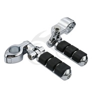 Motorcycle 1 1/4" Engine Guard Footpeg Footrest Clamp Mounting Kit For Harley Sportster 883