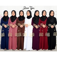 (KIDS)-DRESS CARDIGAN MUSLIMAH LABUH SONGKET TABUR IRONLESS | DRESS TIJANI LABUH ANAK SEDONDON | DRE