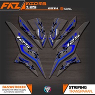 UV TRANSPARENT STRIPING MIO M3 125 IP 46 YAMAHA M3/Z/S 125 CLEAR MATERIAL STICKER MIO 125 2014