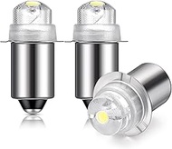 Honoson 3 Pcs 3V P13.5S LED Flashlight Bulb Replacement 30 Lumen torch bulb Upgrade for AA C D Cell 