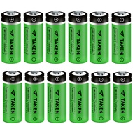 Taken 18500 Rechargeable Batteries, IMR 18500 1500mAh 3.7V Li-ion Rechargeable Battery with Button T