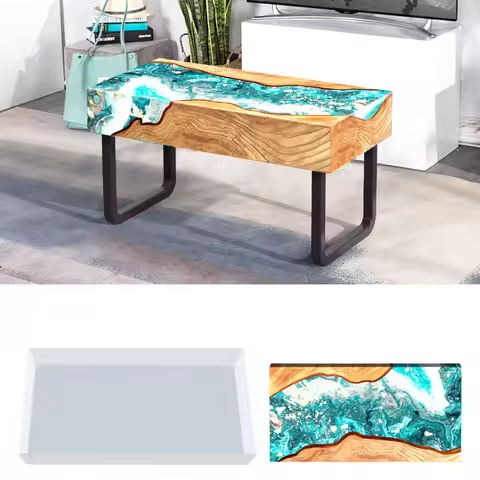 Flowing Sand River Silicone Mold for Crystal Resin DIY Coffee Table Top Handicraft Home Decor Creati