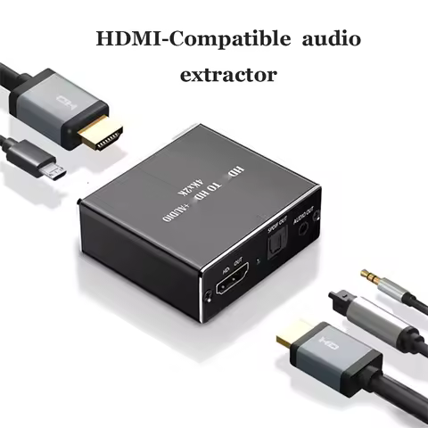 HDMI-Compatible Audio Extractor Stereo Audio Converter 3.5mm 4k X 2k Audio Splitter Adapter For PS4 