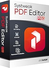 Systweak PDF Editor PRO - Software for Windows - 1 PC, 1 Year | View, Create, Edit, Protect and Sign