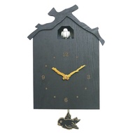Cuckoo Clock Wall Clock Timekeeping Personalized Pastoral Wooden Clock Cuckoo Bird Swinging Cuckoo H