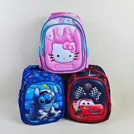 Unisex Kindergarten and Preschool Children's School Bag with Character Motif, Lightweight, Multifunc