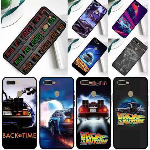 Back To The Future Time Machine For OPPO Find X5 Pro X3 Lite A5 A9 A31 A53 A15 A16 A52 A72 A83 A91 A