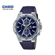 CASIO EDIFICE EFV-640L Standard Chronograph Men's Analog Watch Genuine Leather Band