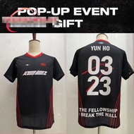 Kpop Ateez Jersey The Fellowship Break The Wall Unisex Tee Casual Short Sleeve Kids Adult Sublimatio