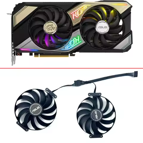 95mm Graphics card fan T129215SU CF1010U12S 12V RTX 3070 RTX 3060Ti For ASUS RTX 3070 3060 Ti DUAL O