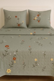 LELONG Cadar Patchwork Bunga Abstract Queen 3D Bedsheet with Beautiful Design