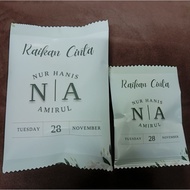 packaging chipbag sahaja tema kahwin bertunang akikah goodies murah chipbag murah chip bag custom (t