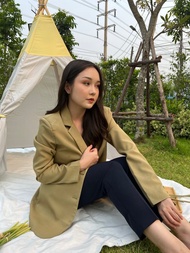 優雅西裝外套 長袖 正裝休閒裝 兩排鈕扣