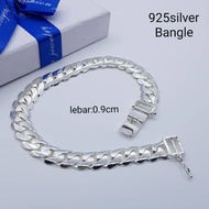 (TP 250)925 silver bangle for man gelang tangan lelaki